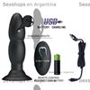 Dilatador anal ondulado con control remoto inalambrico y carga usb